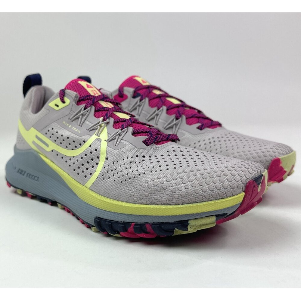 Nike React Pegasus Trail 4 Womens Gray Green Running Shoes Sneakers DJ6159-002 - Picture 2 of 9